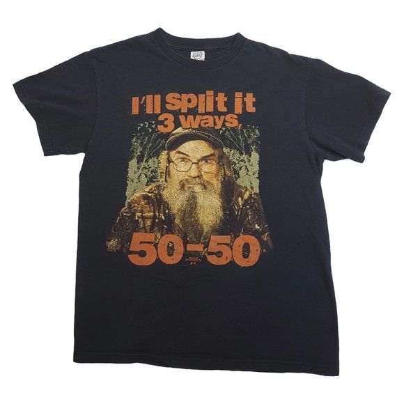 Vintage Tee Shirt Duck Dynasty Medium US M Si Robertson 50-50 A&E Television - Picture 1 of 9